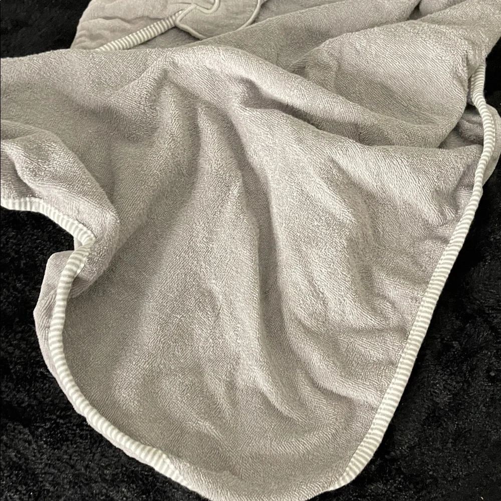 Carter's Soft Gray Elephant Hooded Towel Unisex